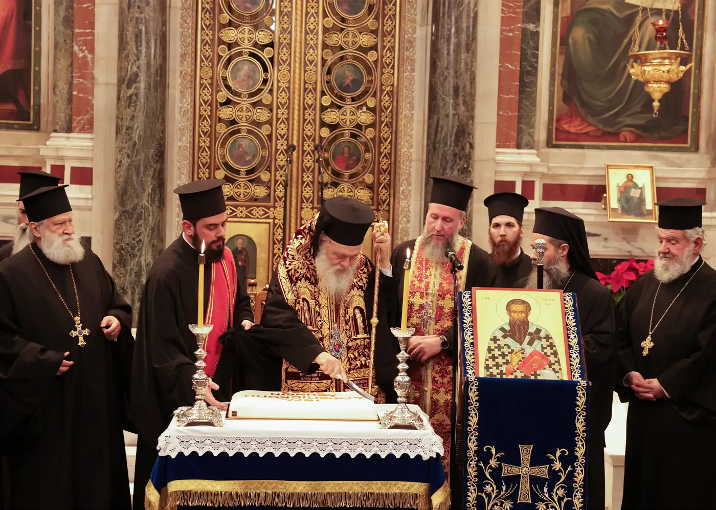 Ιερά Μητρόπολη Αθηνών - Κοπή της Πρωτοχρονιάτικης Πίτας της Εκκλησίας