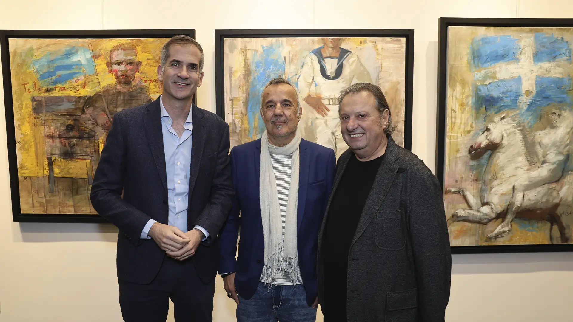 Ελληνικό χρώμα στα εγκαίνια της έκθεσης «Ενοχικός πατριωτισμός-Made in Greece» στην γκαλερί Kapopoulos Fine Arts